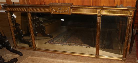 Gilt overmantel mirror